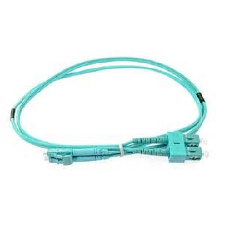 Patchcord duplex lc/sc 50/125 om3 mt.2 aqua
