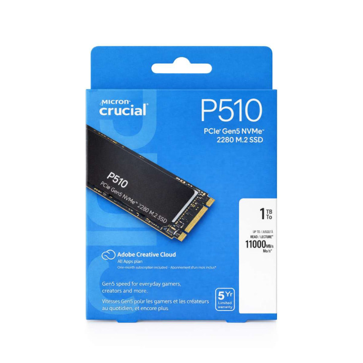 1Tb NVMe P510 Gen5 - Crucial