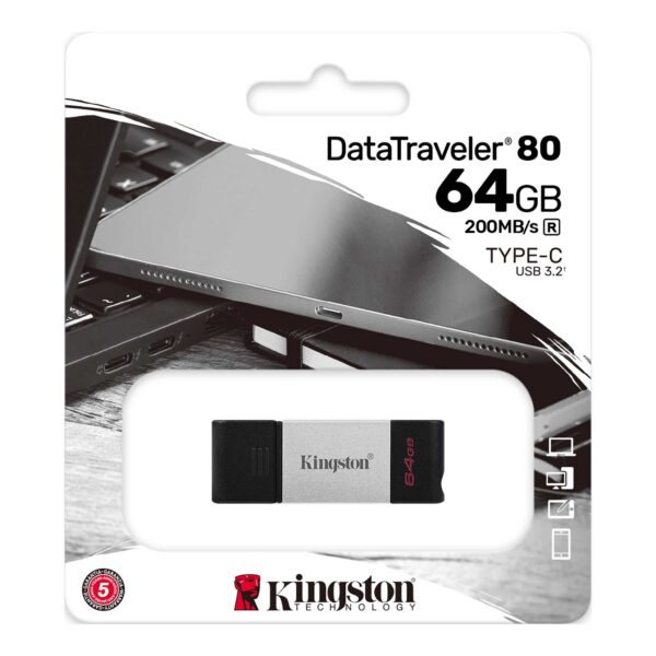 64Gb PenDrive USB Type-C DataTraveler 80 Kingston